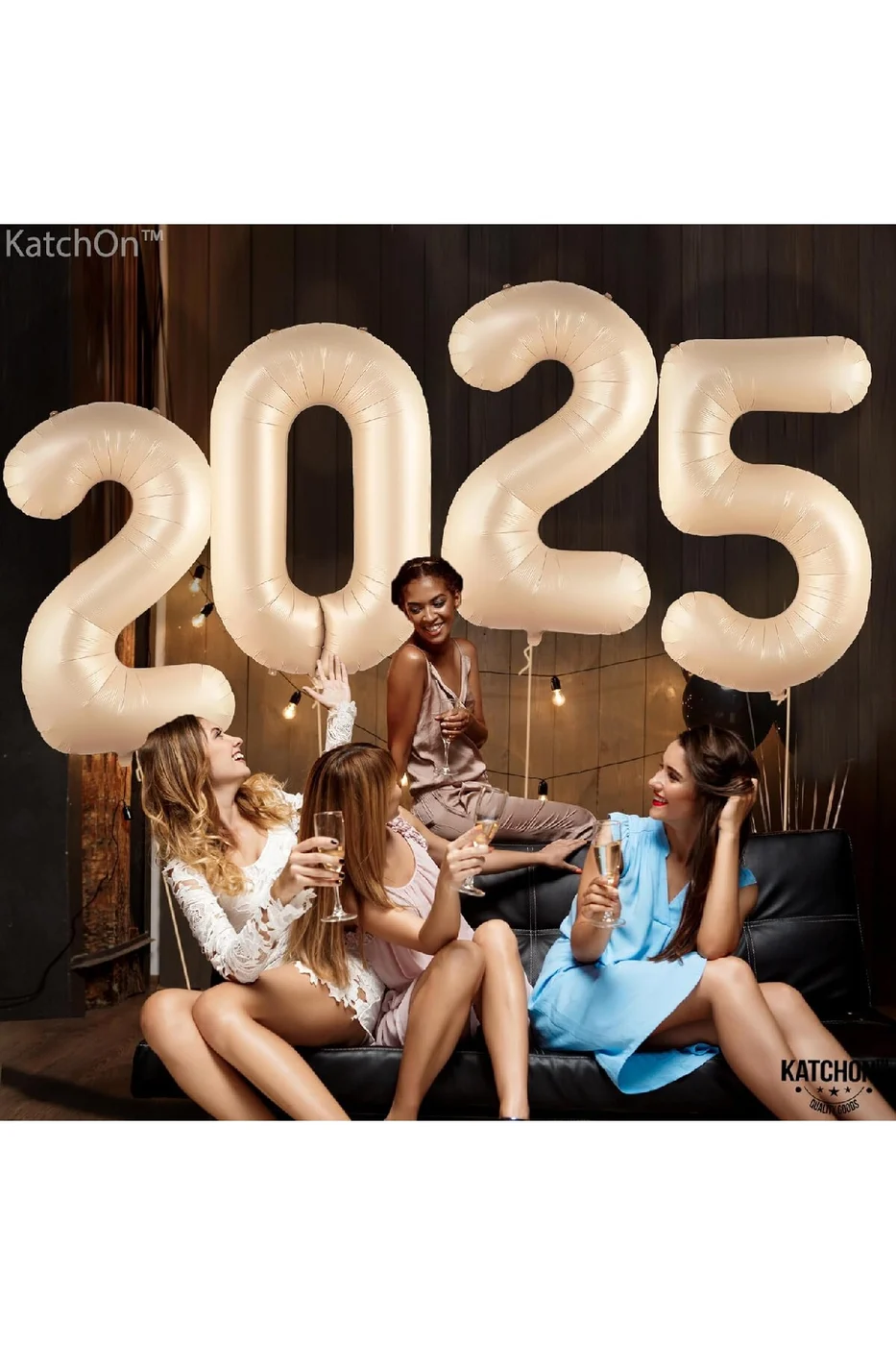 Yeni Yıl Büyük 2025 FolyoBalonları 34 İnç Mutlu Yıllar Süslemeleri Yılbaşı Arifesi Parti Malzemeleri gorsel 4