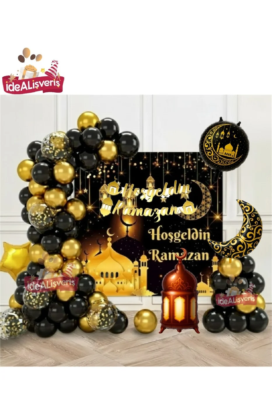 LÜKS BRANDALI HOŞGELDİN RAMAZAN DEKORLU RAMAZAN FOLYOLU TAM SET RAMAZAN SÜSÜ SETİ gorsel 3