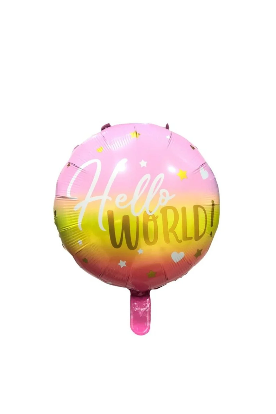 18 İnç Yuvarlak Pembe World Folyo Balon