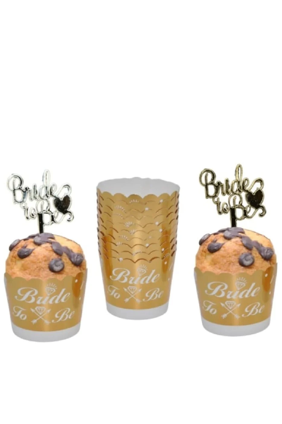 12Lİ BEKARLIĞA VEDA PARTİSİ CUPCAKE BRIDE TO BE KEK KALIBI PARTİ SETİ SÜSÜ