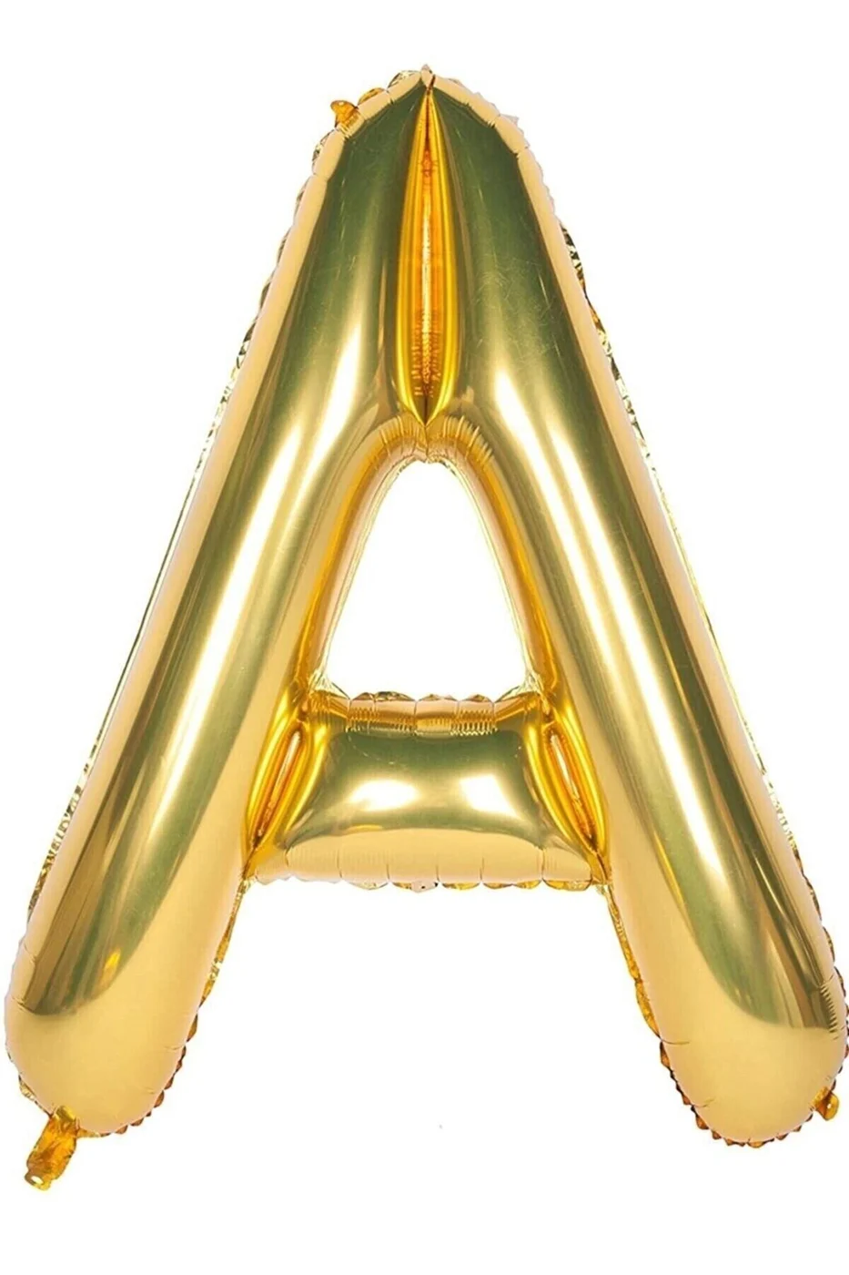 Folyo Balon A Harfi Helyum Balon 36 Cm Gold Renk - A Harf Balon - Harf Folyo Balon - A Harfli Balon