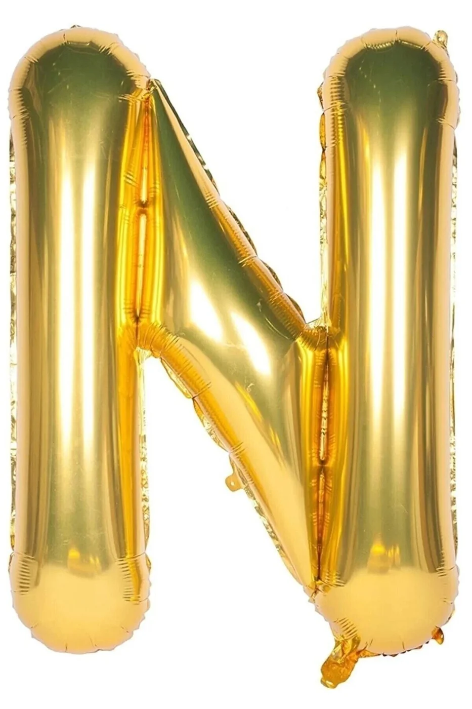 Folyo Balon N Harfi Helyum Balon 36 Cm Gold Renk gorsel 2