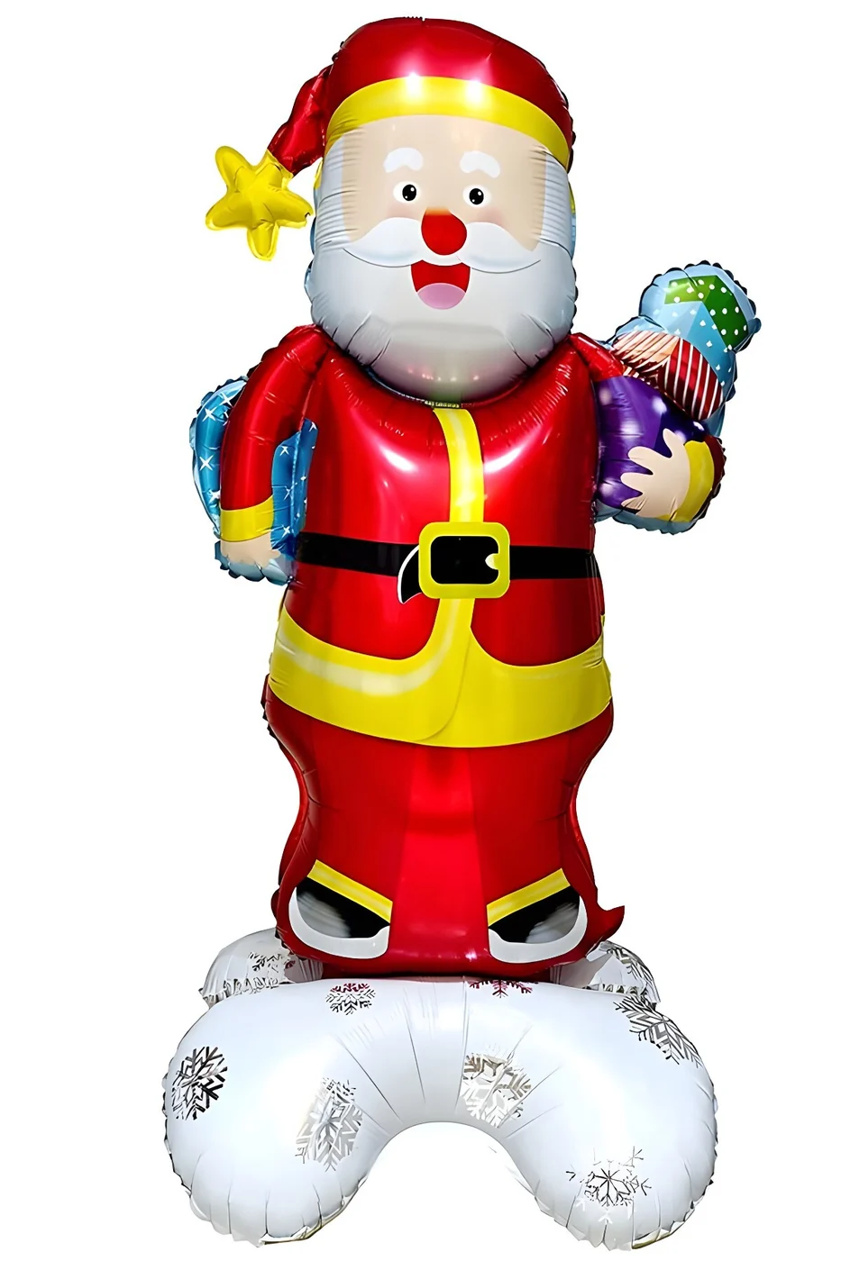 Ayaklı Büyük Noel Baba Folyo Balon Yılbaşı Noel Baba Balonu gorsel 4