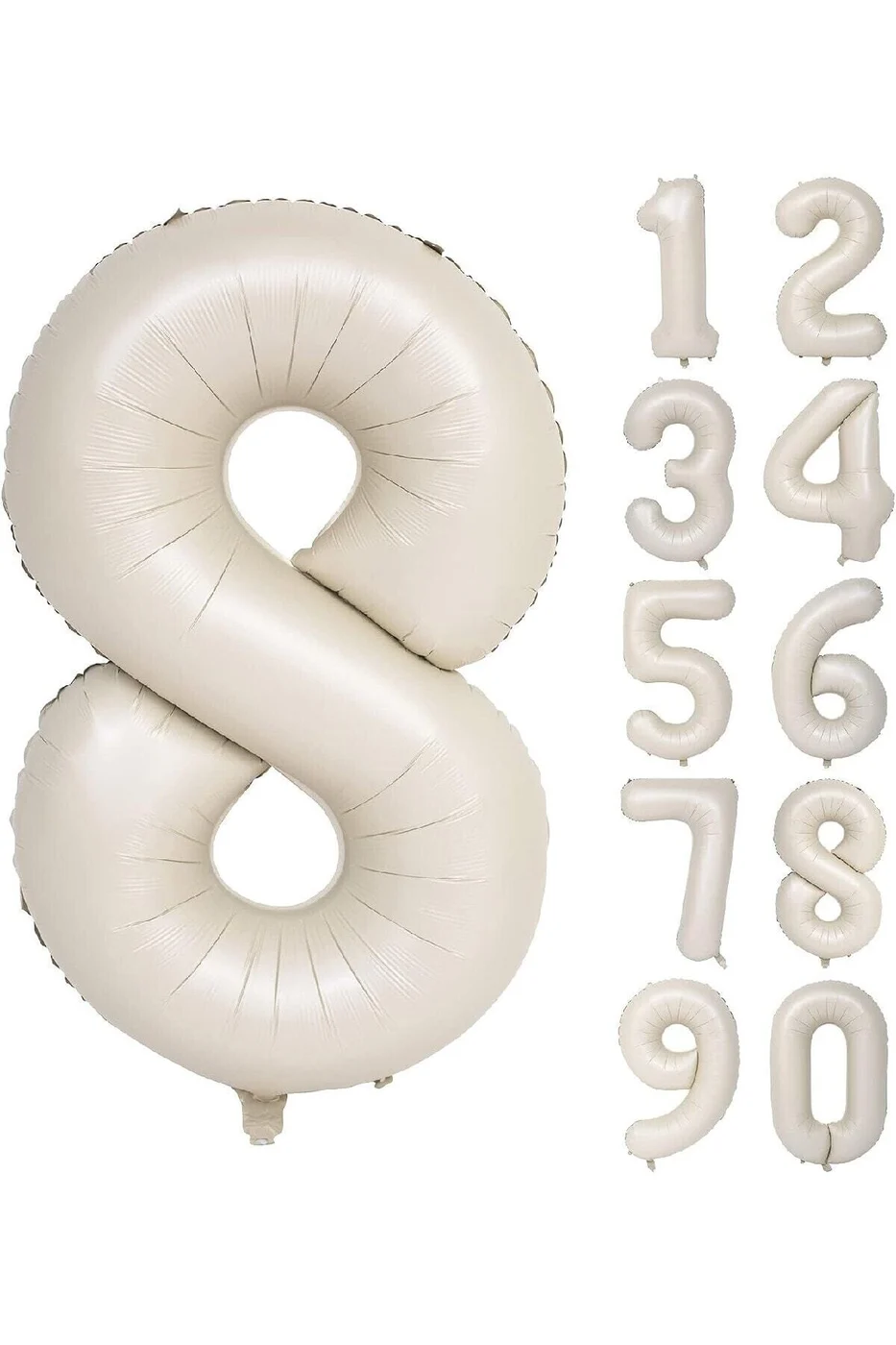 8 Yaş 74 Cm Krem Yaş Folyo Balonu