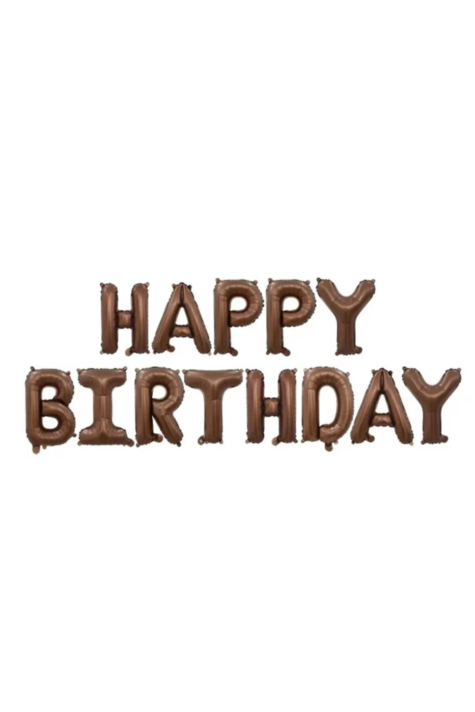 HAPPY BİRTHDAY FOLYO BALON KAHVERENGİ gorsel 4