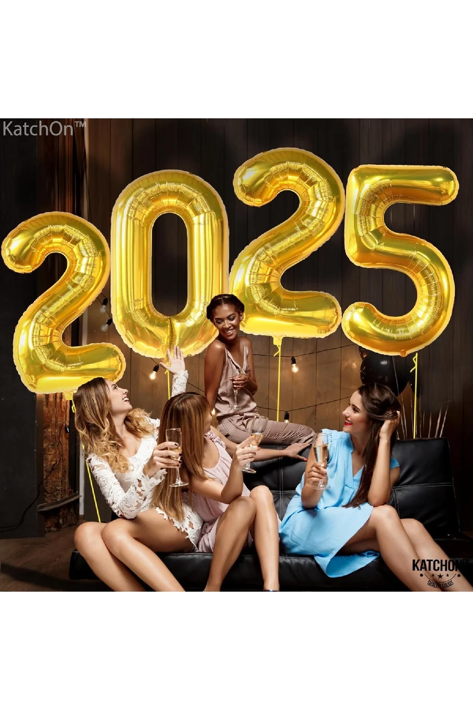 Yeni Yıl Büyük 2025 FolyoBalonları 34 İnç Mutlu Yıllar Süslemeleri Yılbaşı Arifesi Parti Malzemeleri gorsel 6