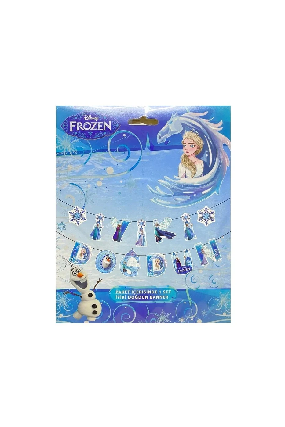 Elsa Prenses İyi Ki Doğdun Karakterli Uzar Yazı