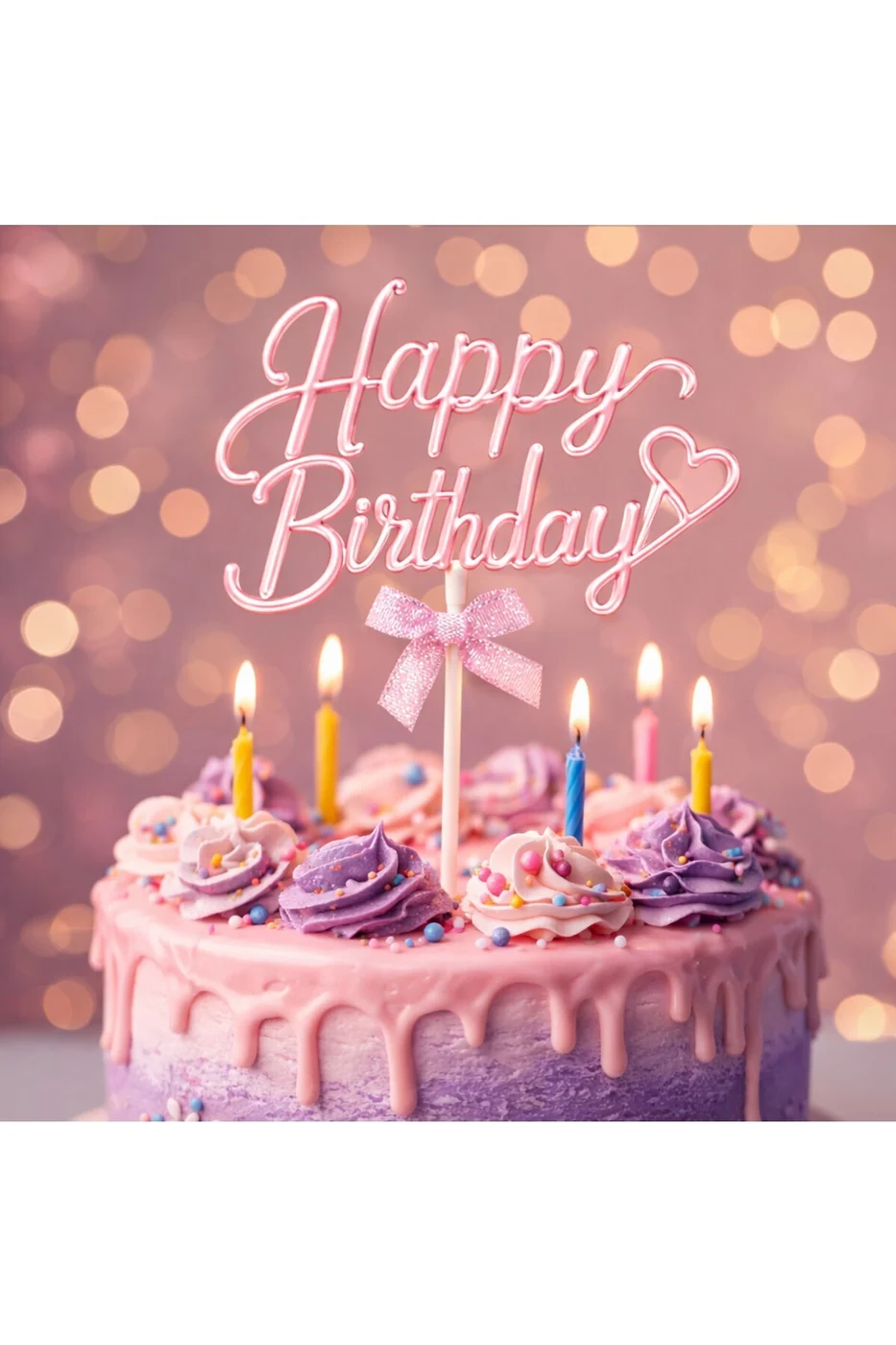 Happy Birthday Pasta Süsü Pleksi – İyi Ki Doğdun Pasta Üstü Yazı