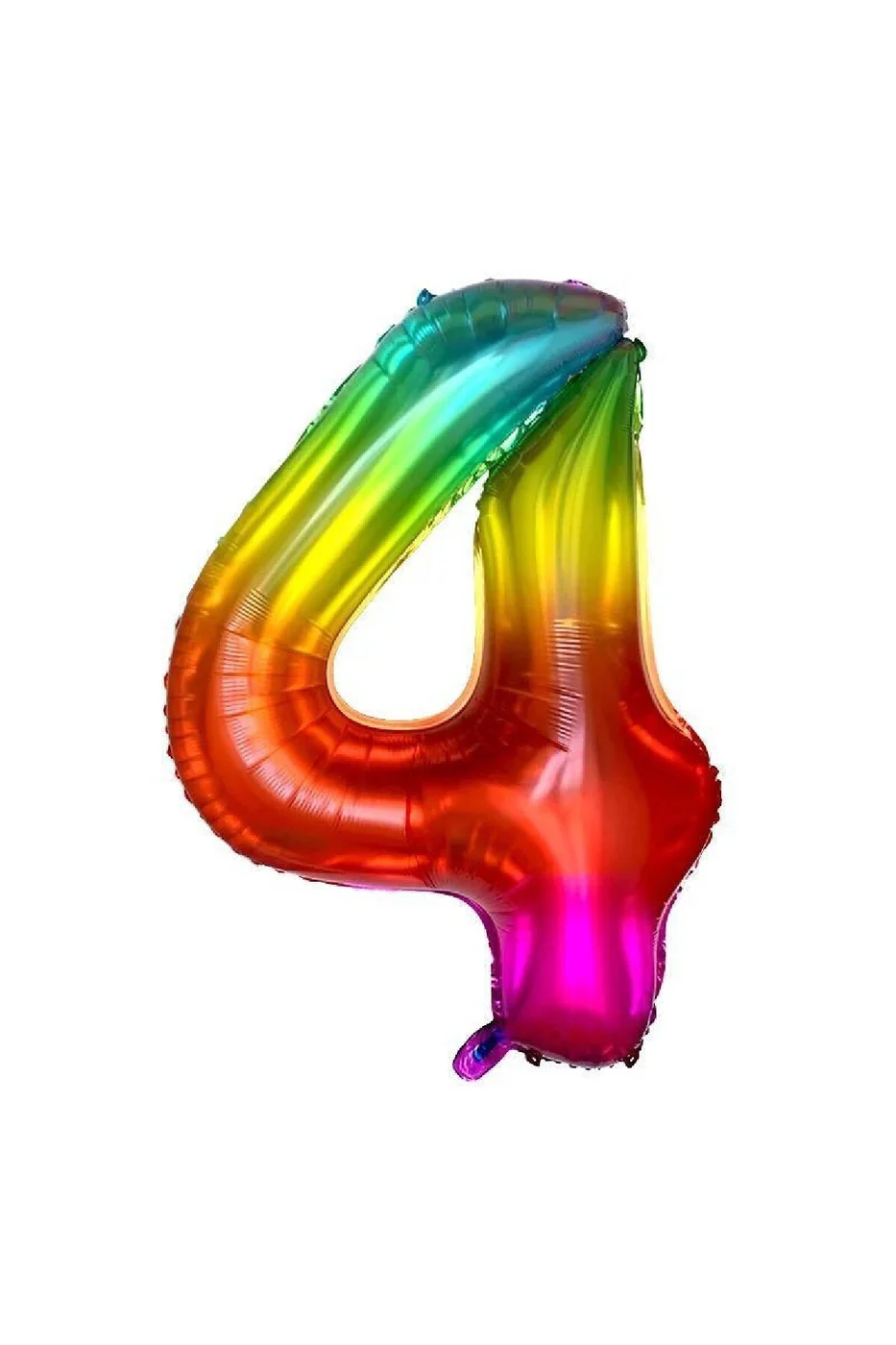 GÖKKUŞAĞI RENKLİ YAŞ RAKAM FOLYO BALONU
