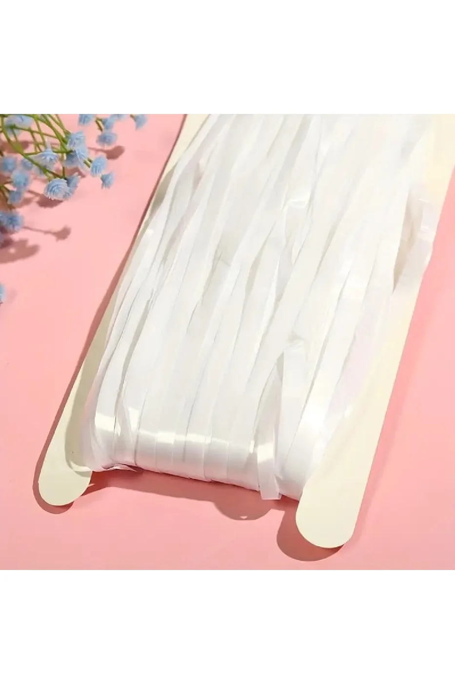 Pastel Makaron Beyaz Renk Arka Fon Parti Perdesi Kapı Perdesi 100x200cm gorsel 2