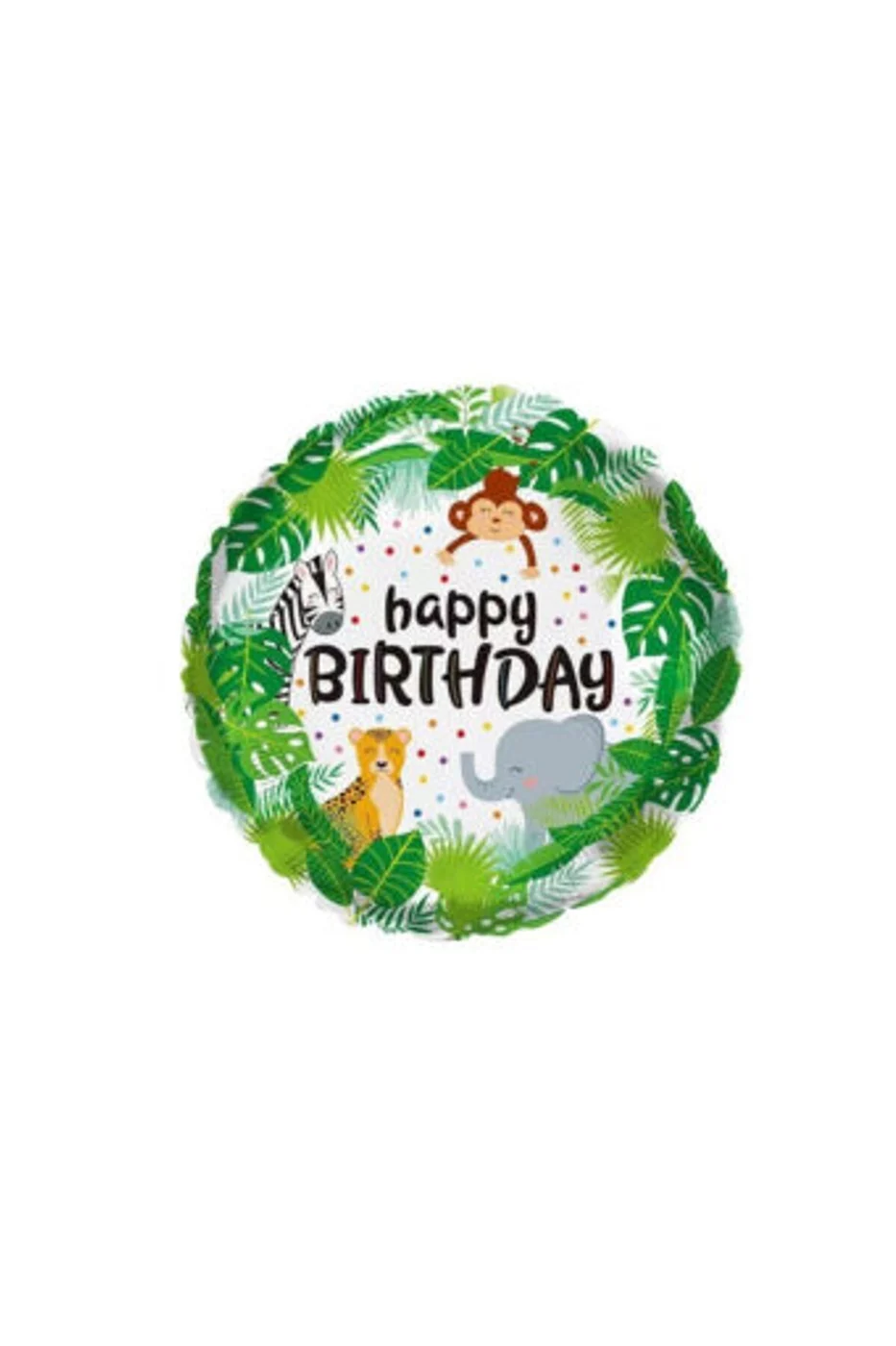 18” Yuvarlak Vahşi Hayvanlar Folyo Balon