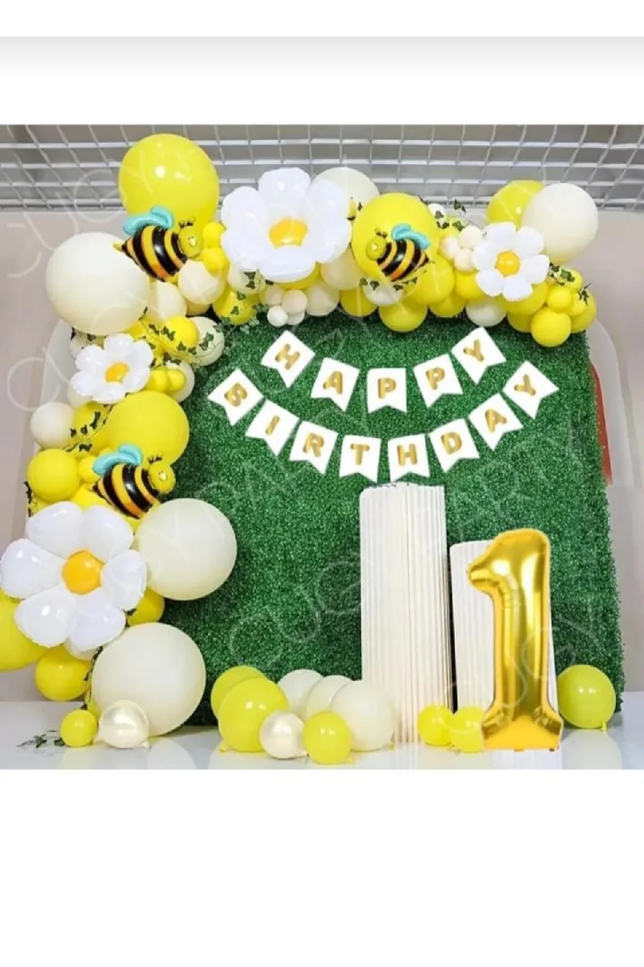 PAPATYA ARI KONSEPT BALON DETAYLI YAŞ SEÇENEKLİ DOĞUM GÜNÜ YENİ DOĞAN PARTİ KUTLAMA SETİ