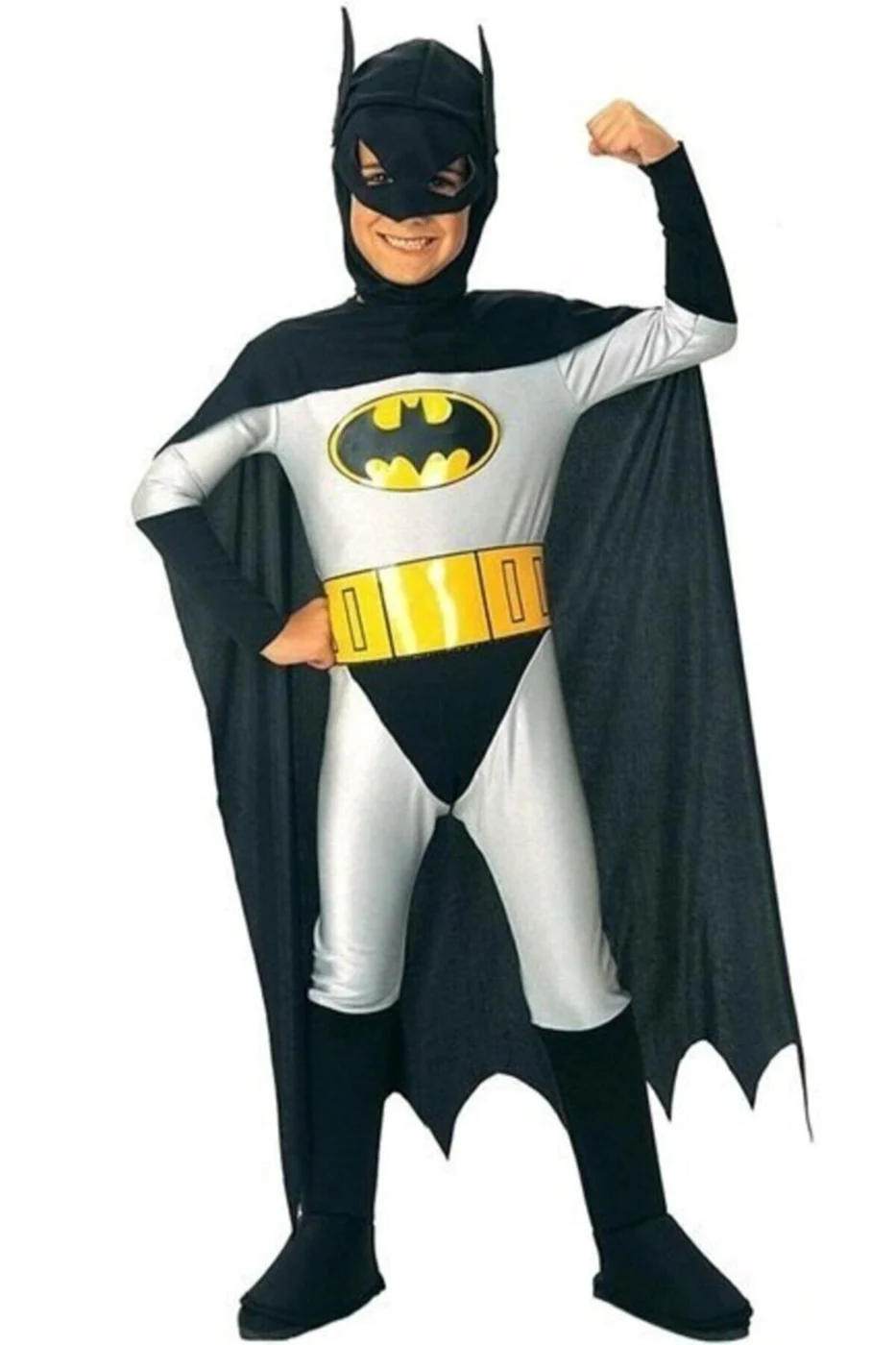 Çocuk Batman Kostümü + Batman Çerçeveli Poster Tablo Model-2