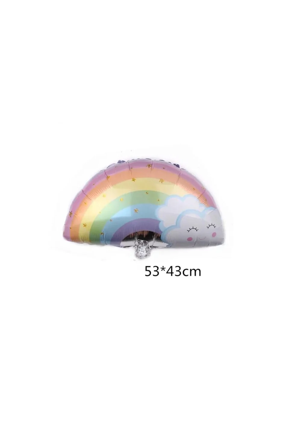 Gökkuşağı Yıldızlı Folyo Balon