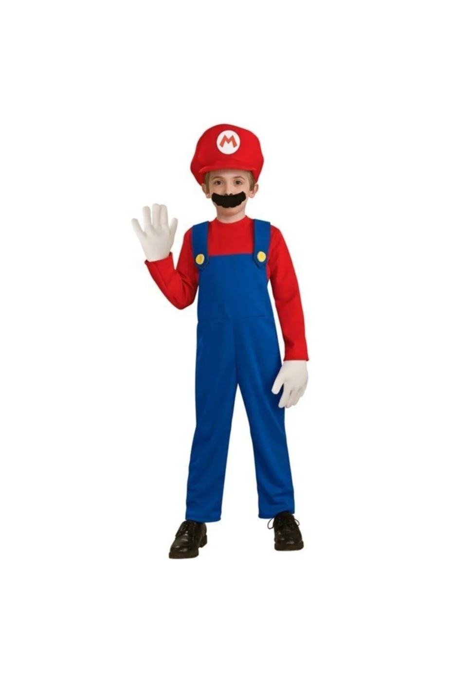 Erkek Çocuk Lacivert Süper Mario Kostümü