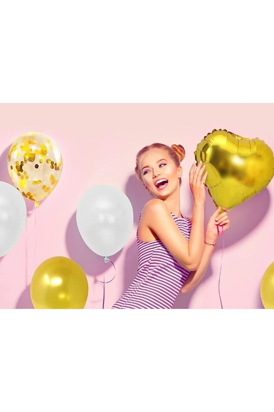 Dolu Dolu Bride Folyo Balon Seti Bekarlığa Veda Bride Partisi Balon Süsleme Gold gorsel 4
