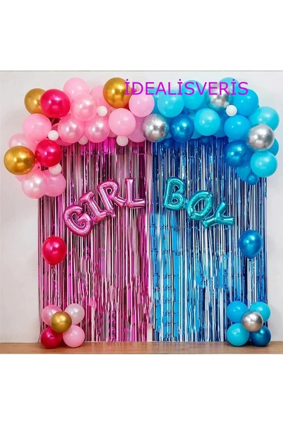 Cinsiyet Partisi Lüks Balon Seti Folyo Balonlu gorsel 2