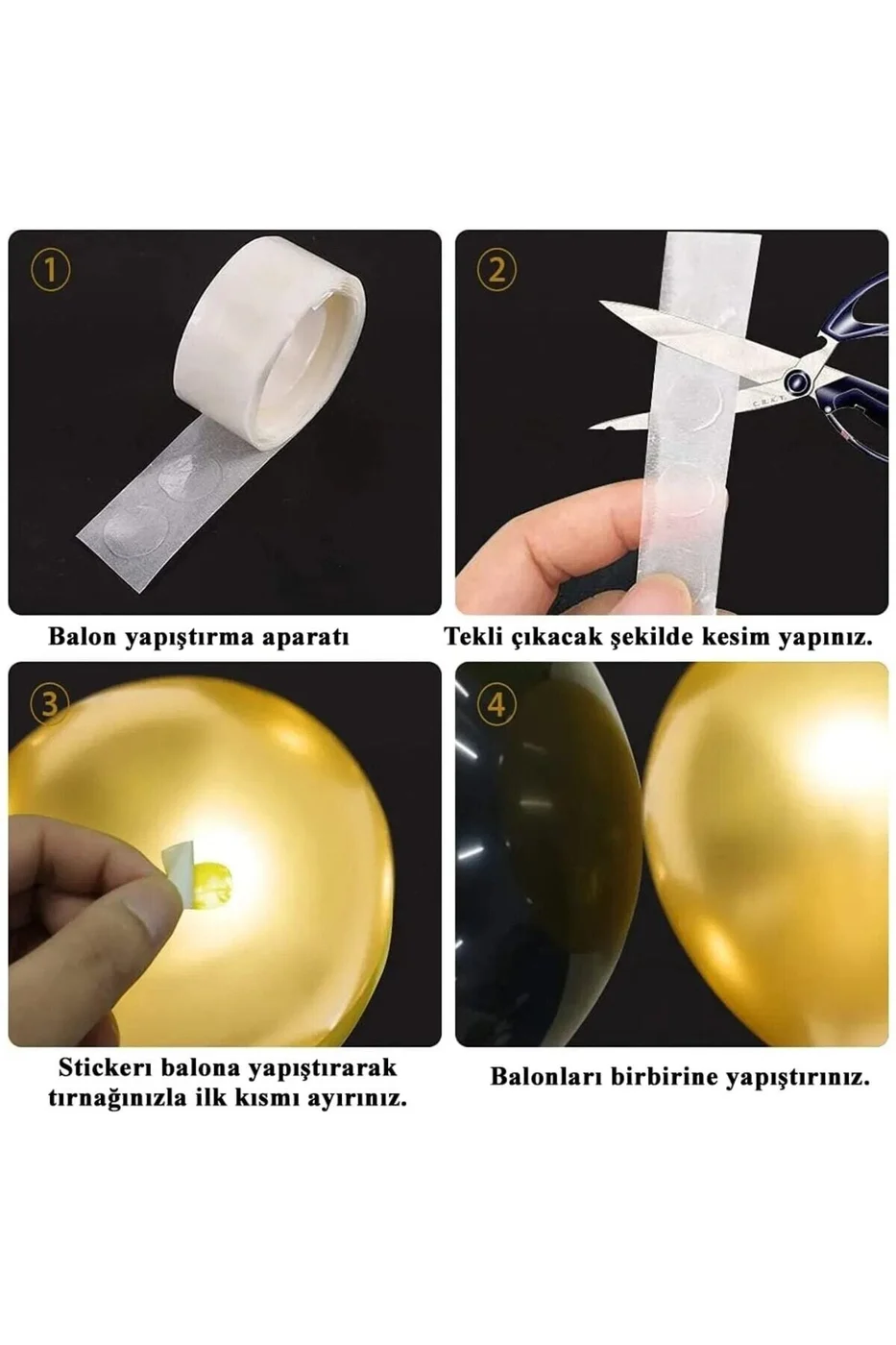 Uzay Temalı Doğum Günü Seti 7 Yaş; 4 Adet Folyo, 50 Lateks Balon, Banner, Balon Zinciri, Balon Bandı gorsel 5