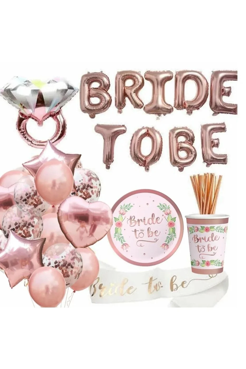 Rose Bride To Be Bekarlığa Veda Kullan At Seti