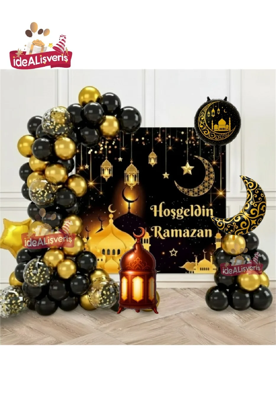 LÜKS BRANDALI HOŞGELDİN RAMAZAN DEKORLU RAMAZAN FOLYOLU TAM SET RAMAZAN SÜSÜ SETİ gorsel 2