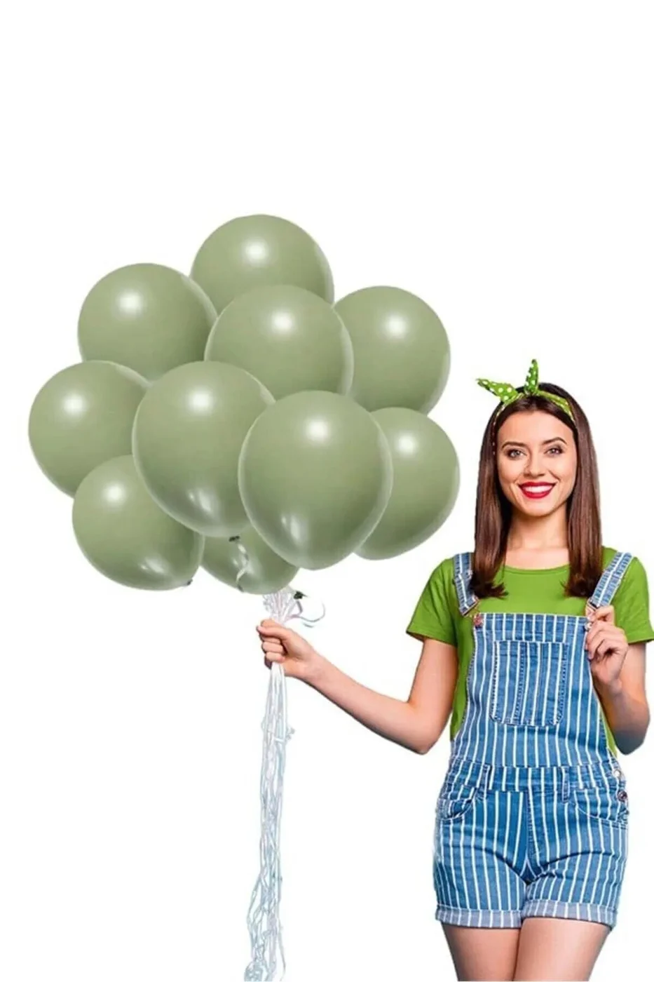 Adaçayı Küf Yeşili Balon 10 Lu Paket