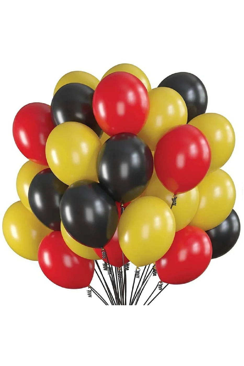 Sarı Kırmızı Siyah Renkli Pastel Balon 30 adewt gorsel 3