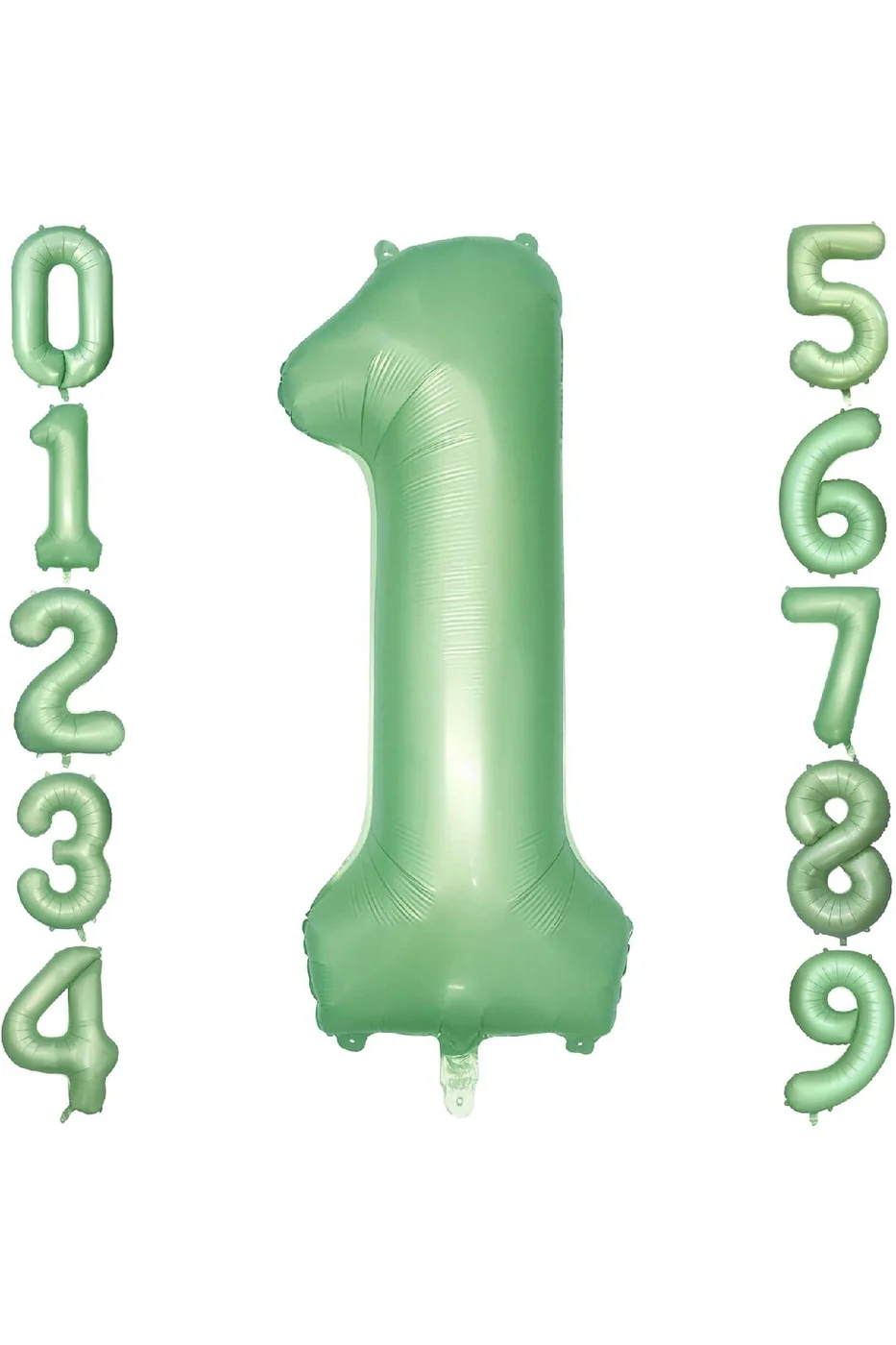 RETRO YEŞİLİ MAT YEŞİL FOLYO YAŞ RAKAM FOLYO BALON gorsel 6