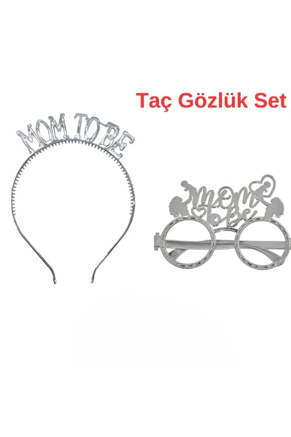 Happy Birthday Tac Gözlük Seti Mom To Be Parti Aksesuar Taç Gözlük