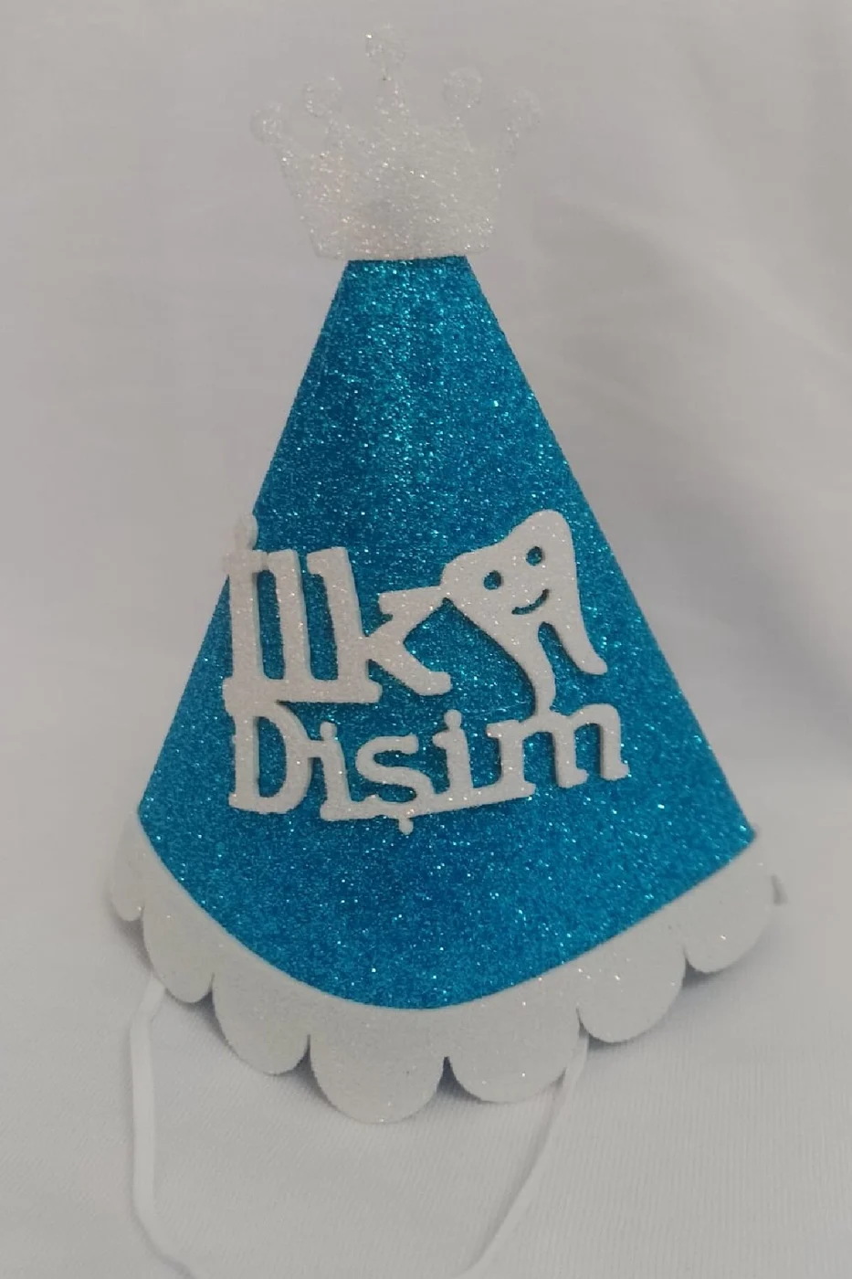Kukuleta Mavi Renk İlk Dişim Şapkası İlk Dişim Partisi Süsü İlk Dişim Bebek Şapkası Süsü gorsel 6