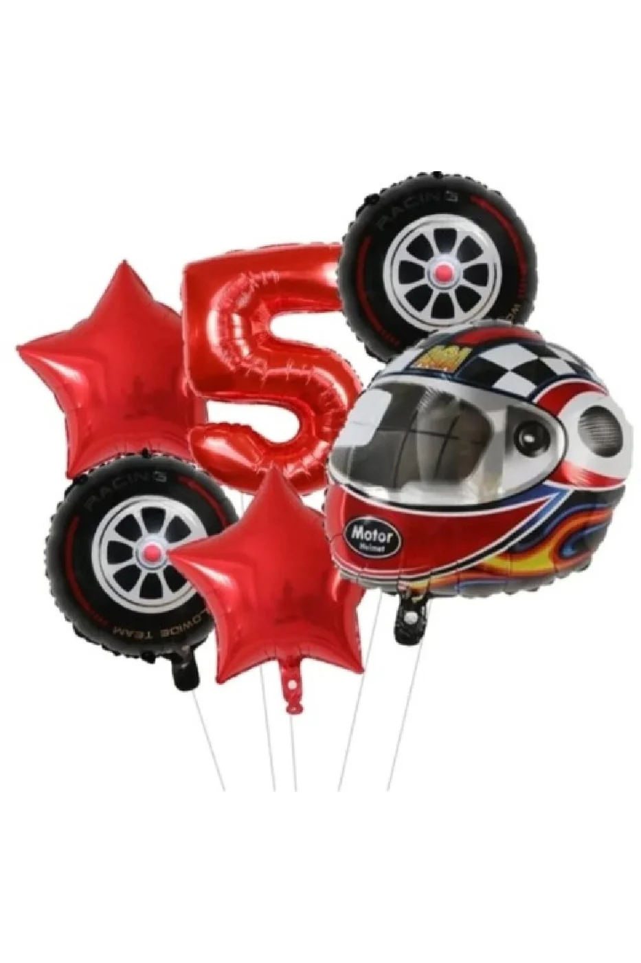 KASK FOLYOLU YAŞ RAKAM BALONLU DOĞUM GÜNÜ PARTİ SETİ SÜSÜ