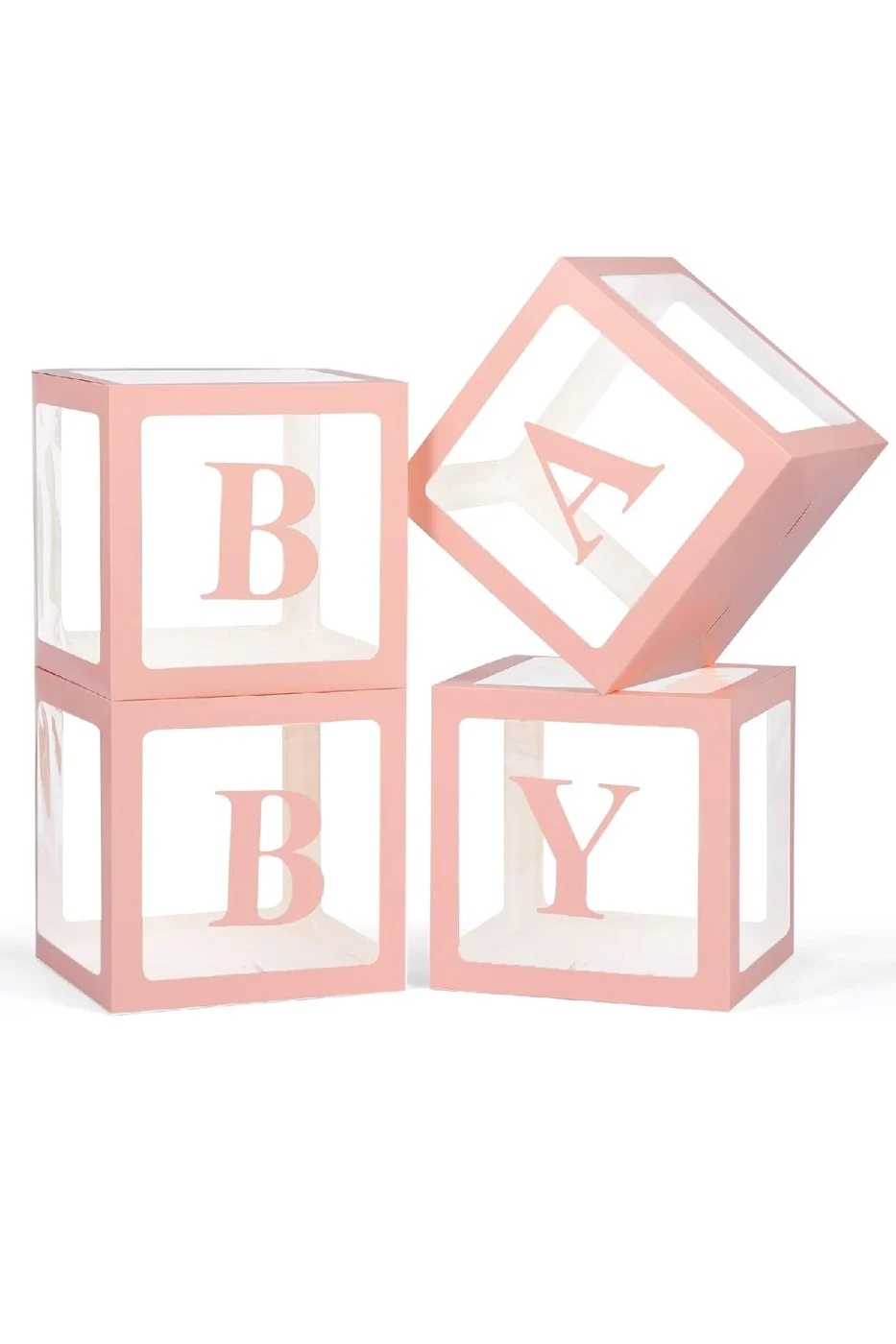 Kutu Şeffaf Kutu Baby Yazılı Harf 25 Cm