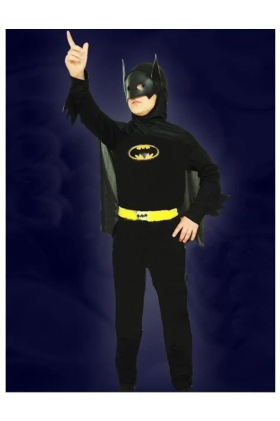 Erkek Çocuk Siyah Batman Kostümü