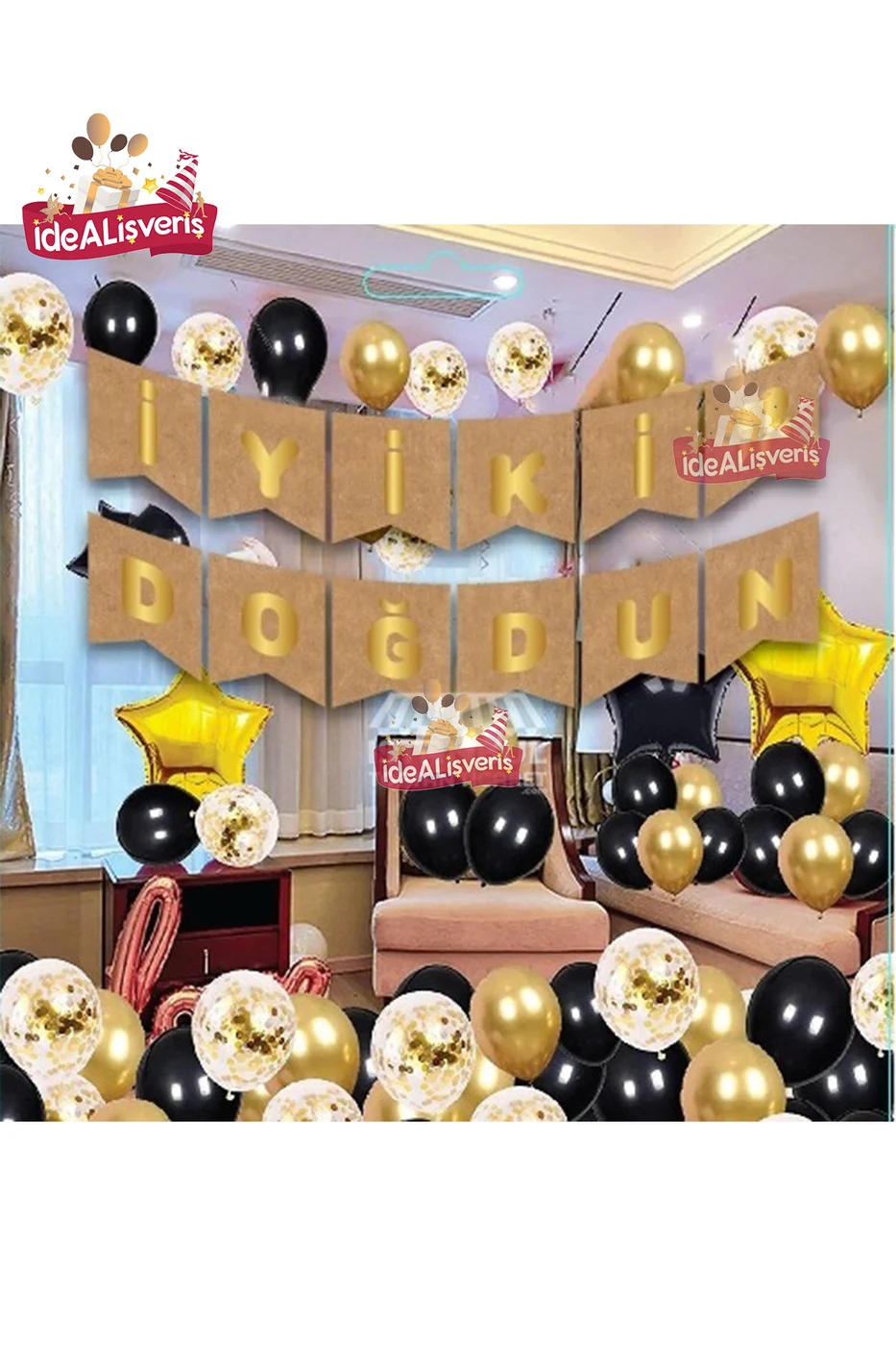 İyi Ki Doğdun Gold Varaklı Doğum Günü Yazısı gorsel 2