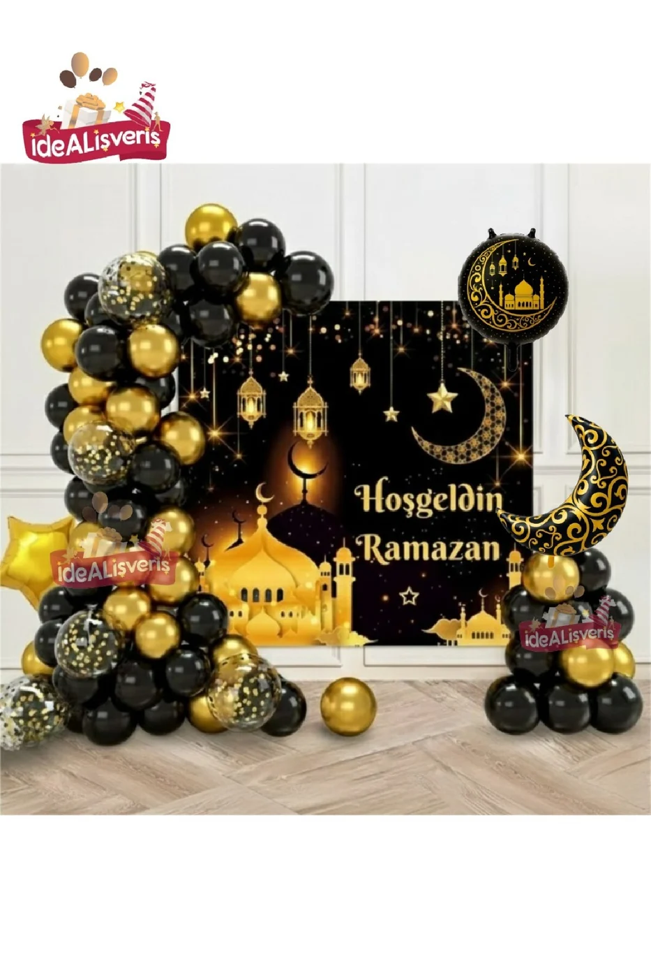 LÜKS BRANDALI HOŞGELDİN RAMAZAN DEKORLU RAMAZAN FOLYOLU TAM SET RAMAZAN SÜSÜ SETİ gorsel 2