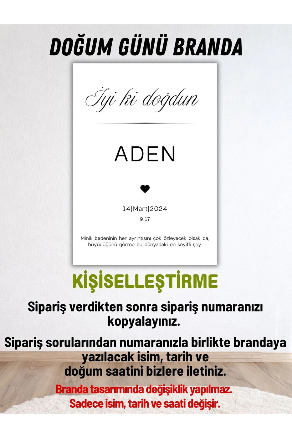 Kişiye Özel Doğum Günü Happy Birthday Duvar Brandası İsimli Arkaplan Çocuk Doğum Günü Konsepti gorsel 2