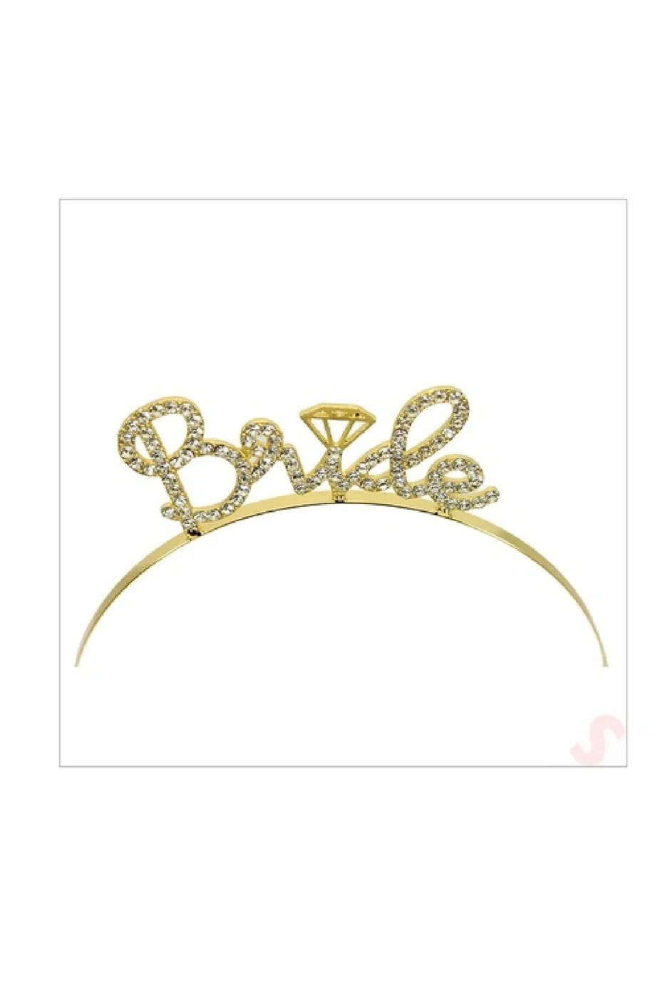 Taşlı Metal Bride Taç Kristal Parlak Taşlı Bride Taç Bekarlığa Veda Partisi Tacı gorsel 5