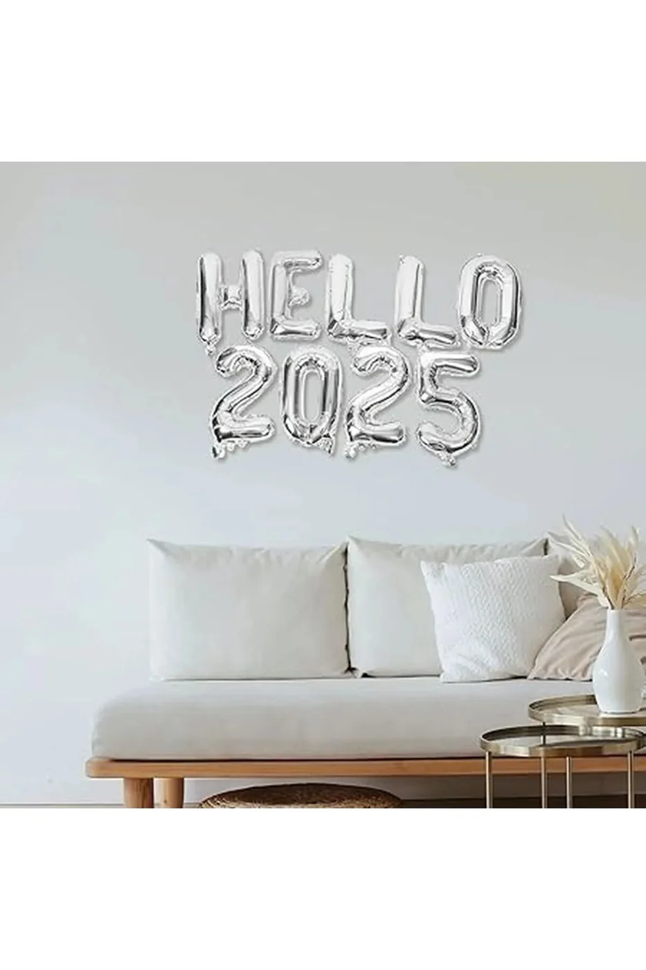 GÜMÜŞ HELLO 2025 FOLYO BALON SET gorsel 3