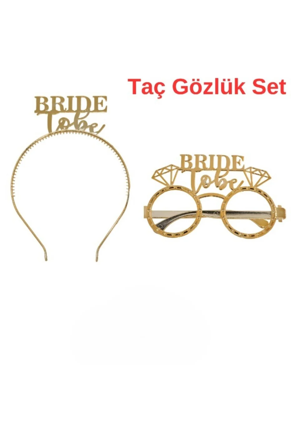 Bride To Be Tac Gözlük Seti Bride To Be Parti Aksesuar Taç Gözlük