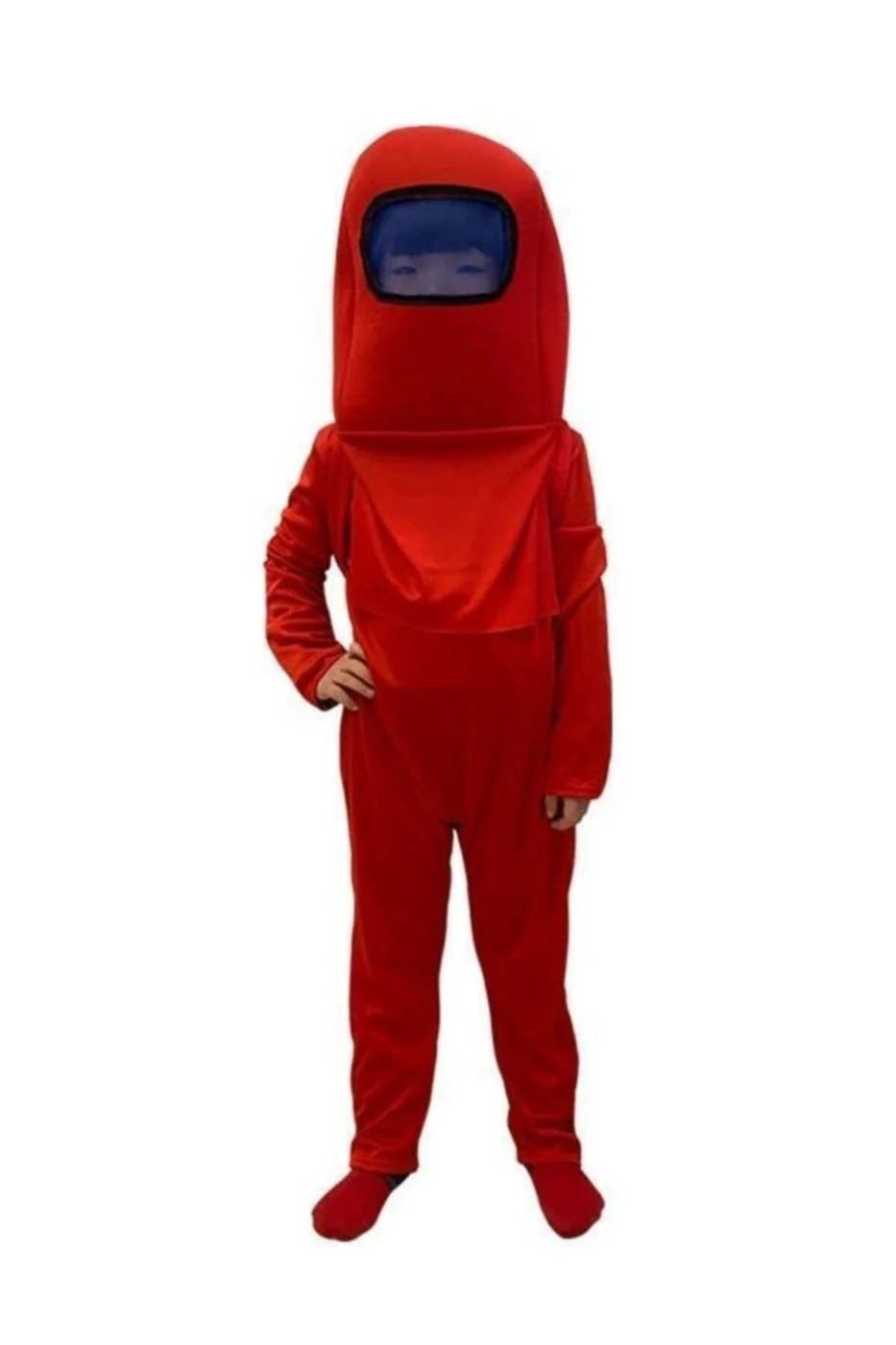 Among Us Cosplay Uzaylı Astronot Kostümü Kırmızı