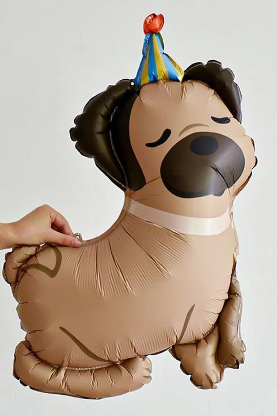Retro köpek Balonu Happy Birthday Erkek Kız Parti Dekorasyon Evcil Hayvan Tema Parti Dekorasyon