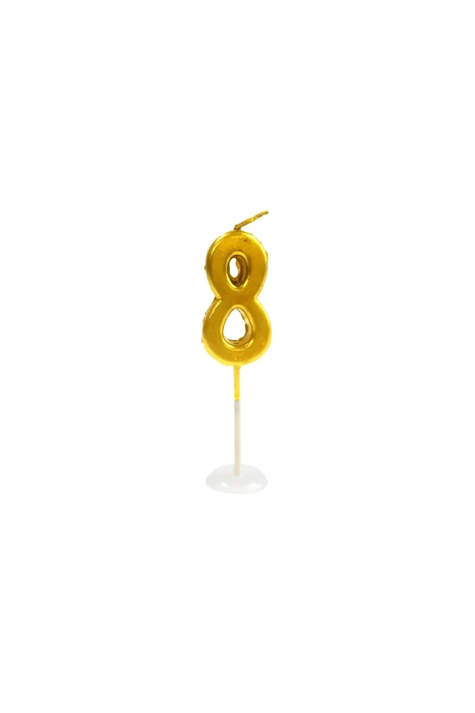 KÜÇÜK BOY 8 RAKAM GOLD MUM 8CM