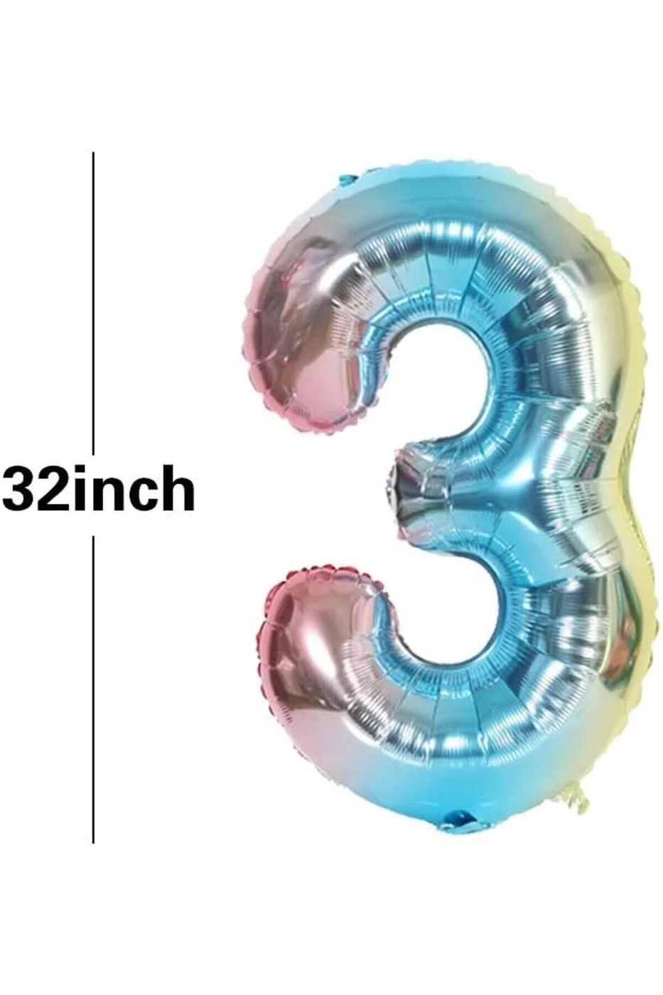 3 Yaş Gökkuşağı Deniz Kızı Balonları Doğum Günü Partisi Malzemeleri Doğum Günü Partisi Süslemeleri gorsel 3