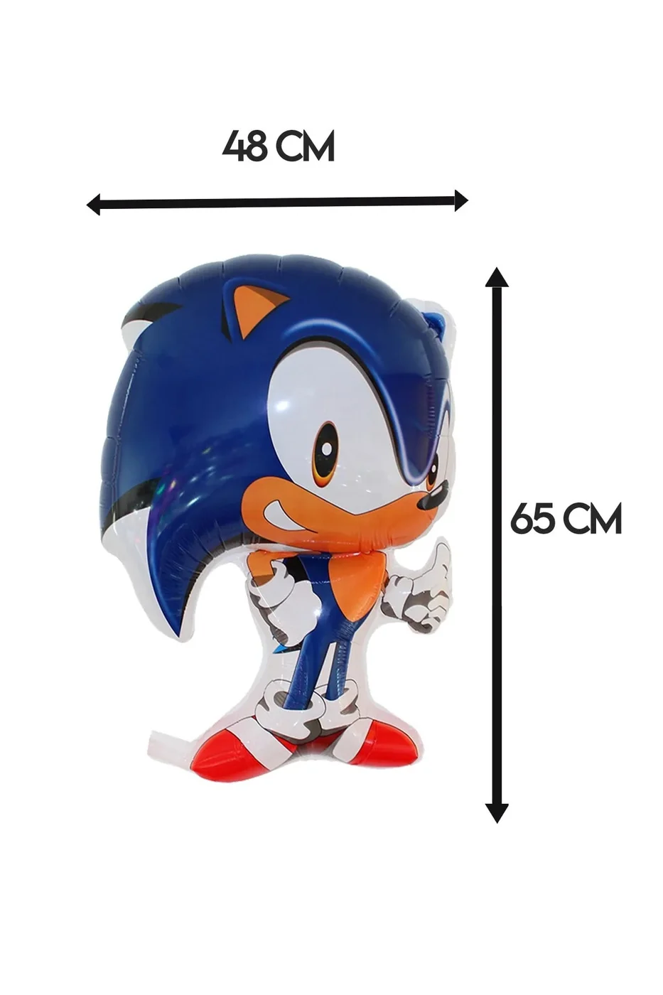 Sonic Doğum Günü Folyo Balonu Sonic Boom Folyo Balon Süper Sonik Temalı Parti Balonu Kirpi gorsel 5