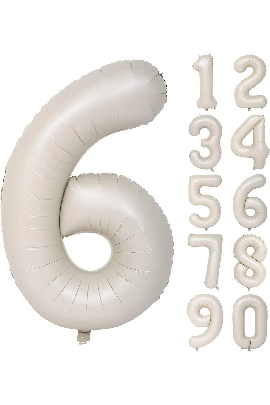 6 Yaş 74 Cm Krem Yaş Folyo Balonu