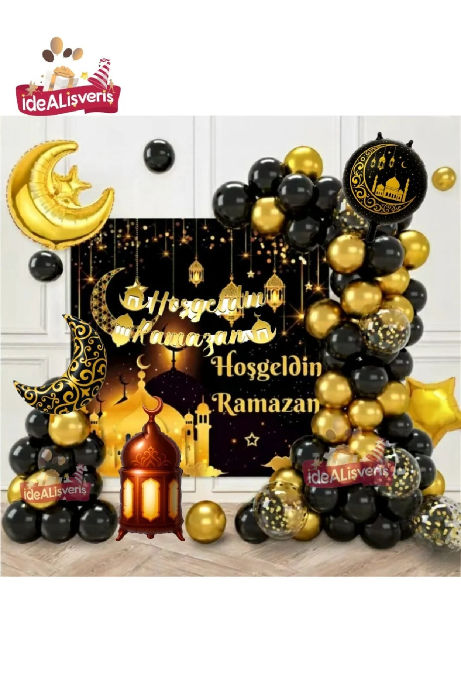 LÜKS BRANDALI HOŞGELDİN RAMAZAN DEKORLU RAMAZAN FOLYOLU TAM SET RAMAZAN SÜSÜ SETİ gorsel 2