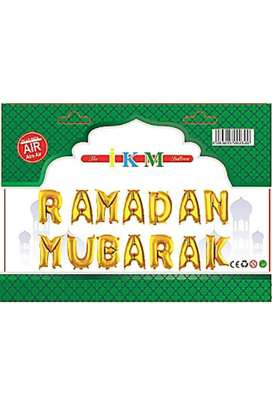 RAMADAN MUBARAK GOLD SET BALON