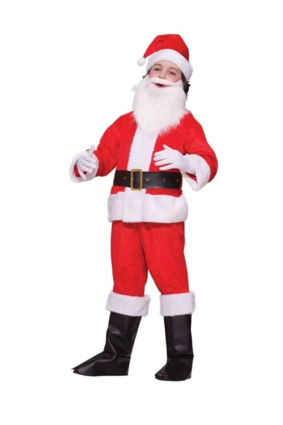 Lüks Polar Kumaş Noel Baba Kostümü