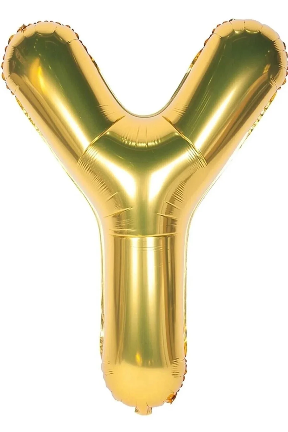 Folyo Balon Y Harfi Helyum Balon 36 Cm Gold Renk