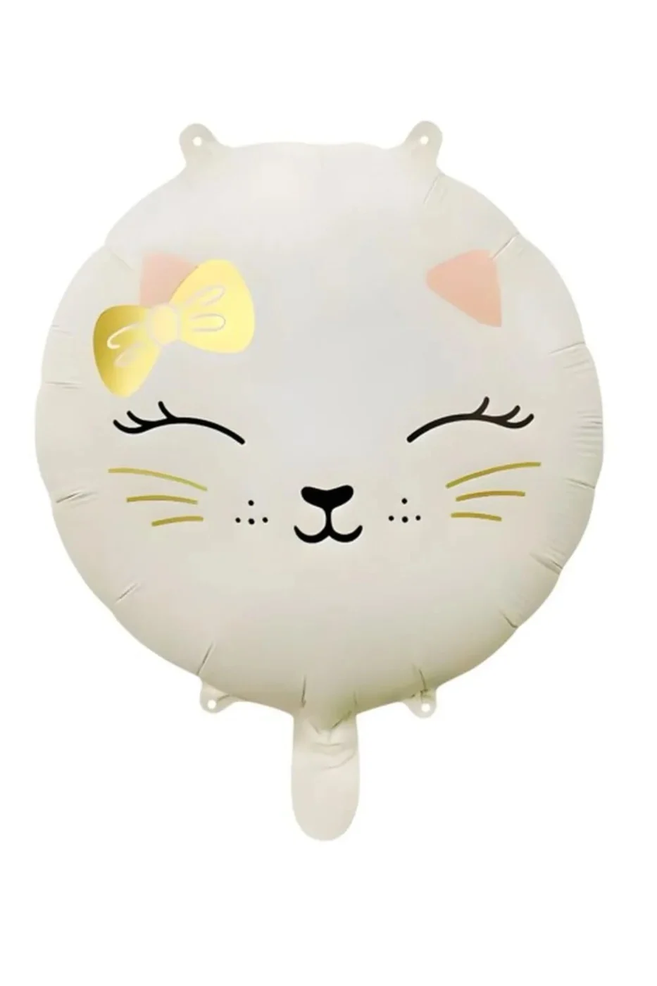 RETRO KEDİ KAFA YUVARLAK FOLYO BALONU gorsel 2