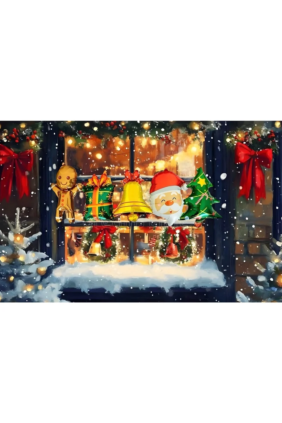 Mini Yılbaşı Birleşik Set Yılbaşı Folyo Balonu gorsel 3